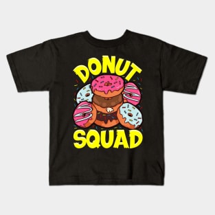 Funny Donut Squad Cute Donut Obsessed Kids T-Shirt